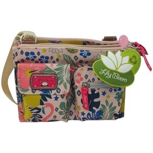 Lily Bloom Floral Multi-Color Crossbody Bag
